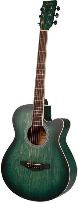 Akoestische Gitaar - Westerngitaar - Voor Beginners - Linde Body - Groen - ColourTune Series — thumbnail 1