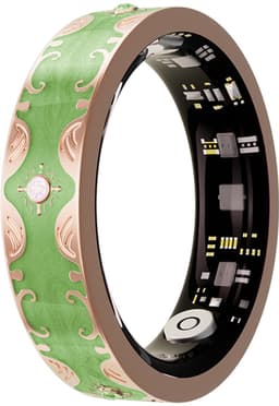 WizBay Premium Select® Bohemian Smart Ring - Mars Green - Hartslag, Slaap en Zuurstofmeting - Activiteitstracker - Maat 10 — thumbnail 1