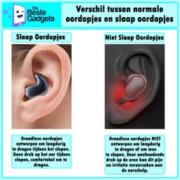 De Beste Gadgets Invisible Sleep Earbuds – Draadloze Bluetooth 5.4 Slaap Oordopjes | Kleine oordopjes | Kleine Oortjes | Comfortabel, Geluidsisolerend & Onzichtbaar | Ideaal voor Zijslapers – 24 Uur Speeltijd - Zwart — thumbnail 3