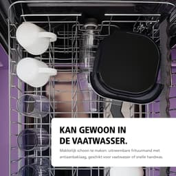 Brabantia Airfryer XXL - 5.7 liter - Digitaal Touchscreen - 10 Kookprogramma's - Tot 5 Personen - PFAS-Vrij - 80ºC tot 200ºC - 1700 Watt - BBEK1136 — thumbnail 5
