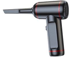 STILVORA Kruimeldieven - Draagbare Handstofzuiger voor Auto en Thuis, Draadloze Stofzuiger met Blazen en Zuigen, Krachtige Zuigkracht, ABS, Zwart