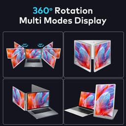 Virello® OneCable 16’’ - Portable Monitor - Inclusief Beschermhoes - Draagbaar Beeldscherm - Draagbare Monitor - Full HD - IPS - Grijs — thumbnail 2