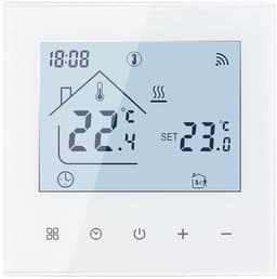 Slimme Wifi Thermostaat voor Vloerverwarming (Water) - App & Spraakbesturing - LCD Touchscreen — thumbnail 1