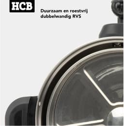 HCB® - Professionele Horeca Percolator - 20,5 liter - 135 kopjes - zwart - 230V - RVS / INOX Perculator - Elektrisch koffiezetapparaat - Volautomatische koffiemachine - 33x37x56 cm (DxBxH) - 3.40 kg - 1355 — thumbnail 4