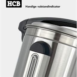 HCB® - Professionele Horeca Percolator - 18,2 liter - 120 kopjes - 230V - RVS / INOX Perculator - Elektrisch koffiezetapparaat - Volautomatische koffiemachine - 36x36.5x57.5 cm (DxBxH) - 3.40 kg - 1348 — thumbnail 2