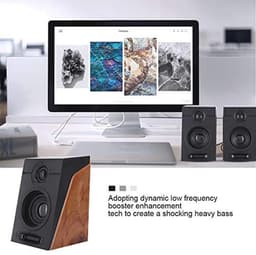 Multimedia Luidsprekersysteem met 3-Inch HiFi Luidsprekers en Heavy Bass Geluid - USB 2.0 Computerluidsprekers voor Tablet en PC — thumbnail 2