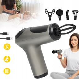 Fascia-pistool - Spier Massage Gun - 6 Snelheden Massage Apparaat - 4 Verwisselbare Opzetstukken - 1200mAh Oplaadbaar & Stil - Voor Spierherstel & Ontspanning - Draagbaar & Eenvoudig — thumbnail 2