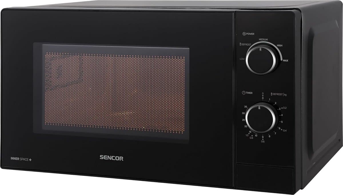 Compacte Magnetron 20L - 700W - 5 Vermogensniveaus - Ontdooifunctie - Zwart — afbeelding 1