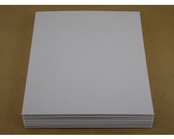 10 Stuks LP kartonnen buitenhoezen wit (GOEDE KWALITEIT, 300gr karton) zonder middengaten - hoezen, platenhoezen, beschermhoes, cardboard sleeve, outer cover, maxi-singles, lps vinyl platen, 12", 12 inch