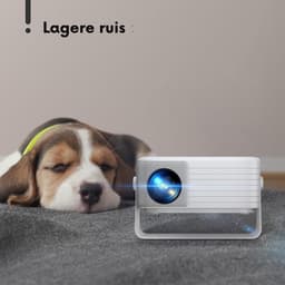 Quvo® Mini beamers - Projector - Mini beamer - Wit - 14cm x 11cm x 6cm — thumbnail 2