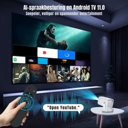 Quvo® Mini beamers - Projector - Mini beamer - Wit - 20cm x 11cm x 10cm — thumbnail 2