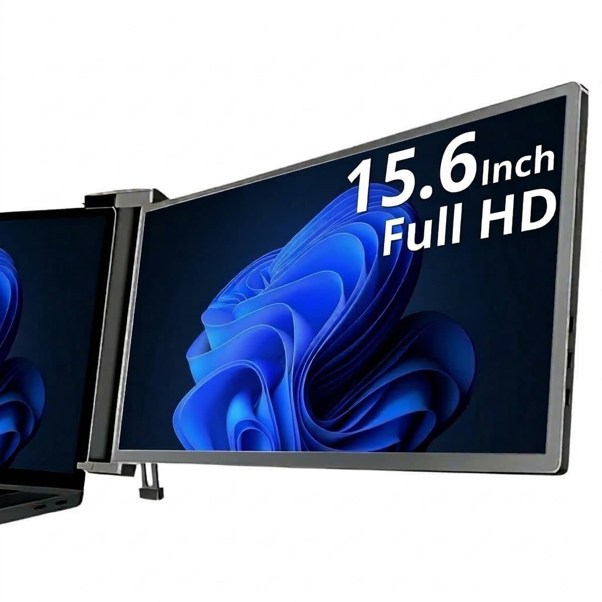 Portable Monitor Link 15.6" - Full HD Draagbare monitor met USB-C & HDMI - Extra scherm laptop - Plug & Play - Incl. Draagtas — afbeelding 1