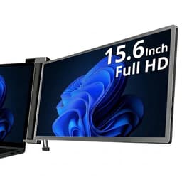 Portable Monitor Link 15.6" - Full HD Draagbare monitor met USB-C & HDMI - Extra scherm laptop - Plug & Play - Incl. Draagtas — thumbnail 1
