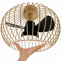 Plafondventilator Wire Ø 40 cm beige zwart — thumbnail 5