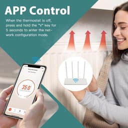 Slimme Programmeerbare Thermostaat voor CV-ketel met Wifi en Spraakbesturing — thumbnail 4