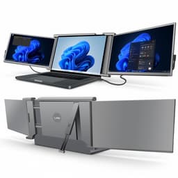 Triple Portable Monitor Expert 14" MultiCable - Full HD Draagbare monitor met USB-C & HDMI - Tri screen - Plug & Play - Incl. Draagtas — thumbnail 1