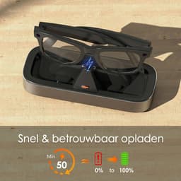 JustValue Oplaadstation - Geschikt Voor Ray-Ban Meta - Powerbank Functie - USB C - Donkergrijs — thumbnail 5