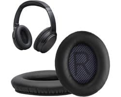 kwmobile 2x oorkussens geschikt voor Bose Quietcomfort 35 35II 25 15/QC35 QC35II QC25 QC15 - Earpads voor koptelefoon in zwart