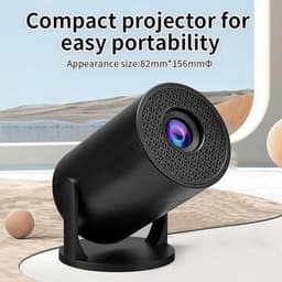 Draagbare 1080P projector met draadloze connectiviteit en 270° rotatie voor thuisbioscoop — thumbnail 4