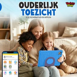 Kindertablet 10 inch – Android 15 – 64GB – Inclusief Hoes – Ouderlijk Toezicht – Kids Tablet – Tablet Kinderen – WiFi — thumbnail 5