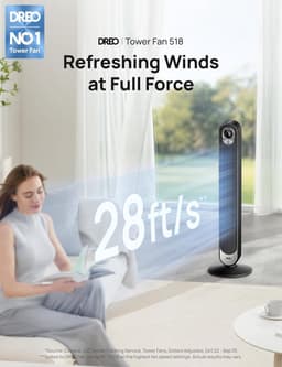 Stille Torenventilator - Met Afstandsbediening - Waaier met Timer - Huishouden — thumbnail 5