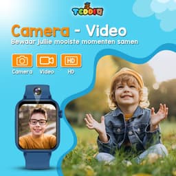 TeddiQ 4G Smartwatch - GPS Kinder Smartwatch - GPS Tracker & Videobellen - Blauw - WhatsApp & Spraakmemo’s - SOS knop - Smartwatch Kinderen — thumbnail 5
