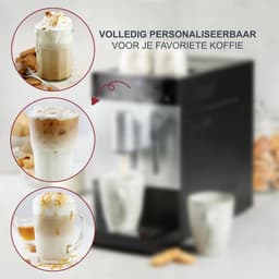DOMO DO741K Volautomatische Espressomachine - Melkopschuimer – 1 Touch Bean-To-Cup – Geïntegreerde Koffiemolen - Espresso – Americano – Lungo – Cappuccino – Latte Macchiato – ARS pomp 19 bar — thumbnail 5