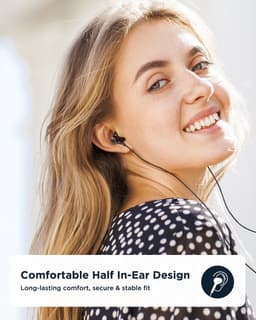 Oortjes met draad USB C - In Ear oordopjes met USB C - 1.2m - Zwart - Joyroom — thumbnail 5