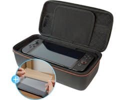 2BEFUN Case geschikt voor Nintendo Switch 2 - Incl. Screenprotector - Hoes - Beschermhoes - Opbergtas - Accessoires - Zwart