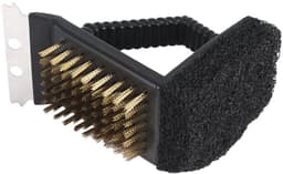 3-in-1 BBQ borstel - Barbecueborstel - RVS - Borstel voor de BBQ - Grillborstel - 12CM - CHPN — thumbnail 2