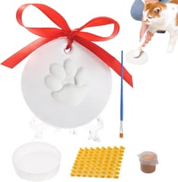 Pootafdruk Kit - Huisdier Herinnering - Aandenken Maken - Luchtdrogende Klei - 17 x 12 x 5 cm — thumbnail 1