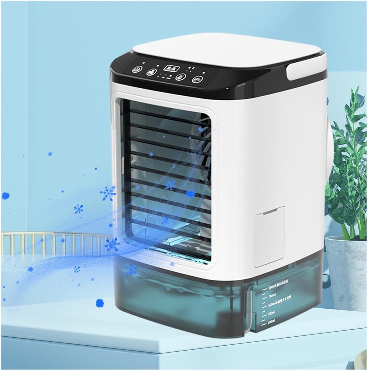 Persoonlijke Koeler - Draagbare Airco - Persoonlijke Verkoeling - 3 Snelheden Water Tank - Compact Ontwerp - Wit — afbeelding 1