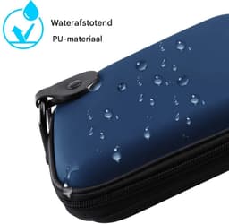 Ynkkvre - Harde Schijf Draagtas - Opberghoes - Powerbank Organizer - Waterafstotende Beschermhoes - Schokbestendig Ontwerp Voor 1-6 TB 2.5" HDD/SSD - 1 Stuk - Blauw — thumbnail 5