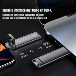 SCH® SSD Externe Harde Schijven - SSD Externe Harde Schijf - Zwart - ‎8cm x 3cm x 1cm — thumbnail 4