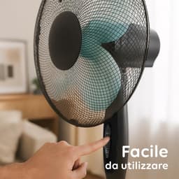 Stille Staande Ventilator met Afstandsbediening - Verstelbare Hoogte, Timer en Oscillatie — thumbnail 2