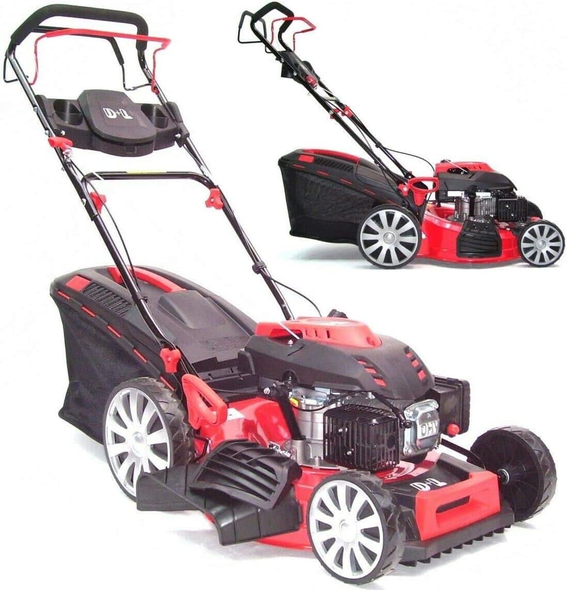 Benzine Grasmaaier - Zelfaandrijving Mulcher - Gazon Onderhoud - 4-in-1 Functionaliteit - 51cm Maaibreedte — afbeelding 1