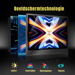 Nexvo® Professionele Portable Monitor Pro 2024 - Inclusief Beschermhoes en Kabels - Krachtige Laptop Scherm Uitbreider - Zwart - ‎36cm x 21cm x 4cm — thumbnail 4