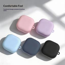 Telestore - hoesje geschikt voor Samsung Galaxy Buds 4 / 4 pro soft case cover - zwart - TPU hoesje Beschermhoes - Samsung Galaxy Buds 4 / 4 Pro Cover - Buds4 hoesje - gel hoesje met sleutelhanger + Oordopjes schoonmaak set — thumbnail 4