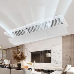 Airco Deflector - Koude Lucht Sturing - Comfortabel Binnenklimaat - Intrekbaar Ontwerp - 90x27cm of 60x20cm - Wit — thumbnail 1