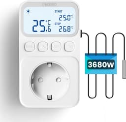 Programmeerbare Plug-in Thermostaat met Timer - Temperatuurregelaar voor Koelen en Verwarming — thumbnail 1