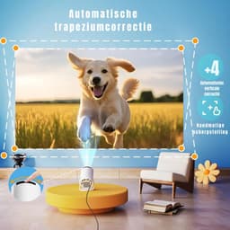 Nexvo® Draagbare beamer - Beamer - Projector - Mini Beamer - Wit- 14cm x 7cm x 9cm — thumbnail 4