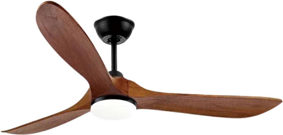 Bovista Plafondventilator - Met Verlichting - Plafond Ventilator - Met Lamp - Plafonniere Met Ventilator - Met Licht - Stijl A - 150cm — afbeelding 1