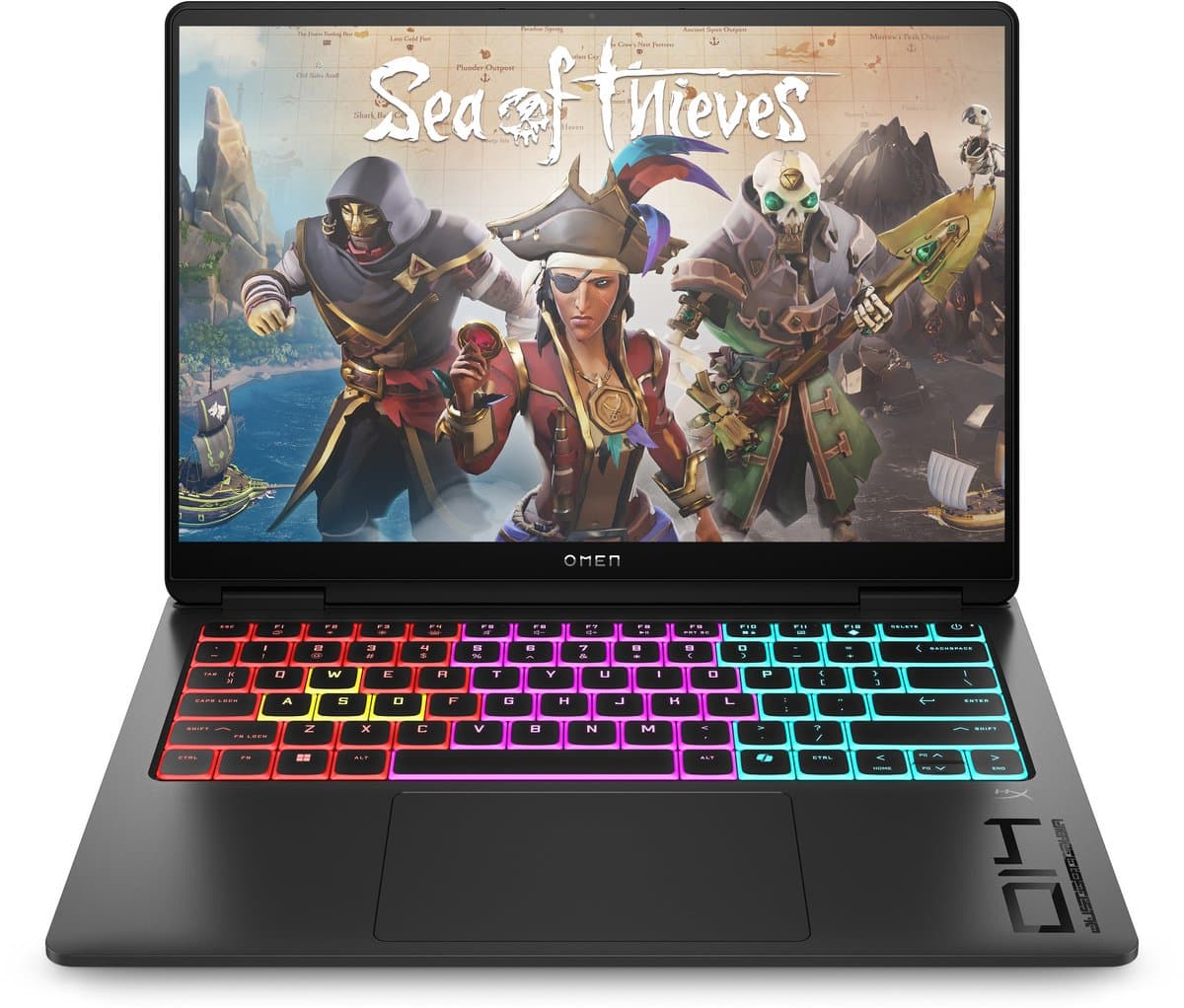 HP OMEN Transcend 14-fb1665nd Intel Core Ultra 7 255H Laptop 35,6 cm (14") 3K 16 GB LPDDR5-SDRAM 1 TB SSD NVIDIA GeForce RTX 5050 Wi-Fi 7 (802.11be) Windows 11 Home AI PC Zwart — afbeelding 1