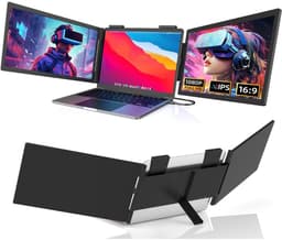 DailySupplies® Portable Monitor - Tri Screen - Laptop Uitbreider - Full HD — thumbnail 1