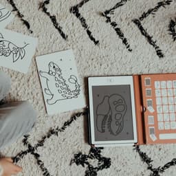 BEAU by Bo Kidywolf Kidydraw Mini Tekenboek met LCD-scherm Galaxy + Refill Galaxy & Dinosaurussen — thumbnail 2