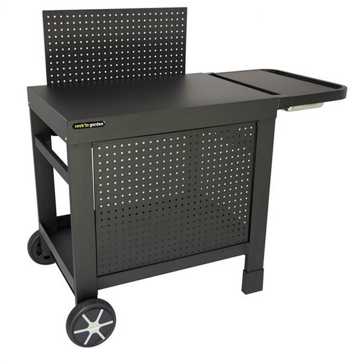COOK'IN GARDEN REVA 110 PREMIUM buffetkast - 100% metaal - Werkblad (L.108 x B.55 cm) - 1 lage plank, 1 rok, 1 dressoir — afbeelding 1