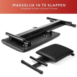 Opklapbare pianokruk met gevoerde zitting - in hoogte verstelbaar. — thumbnail 4
