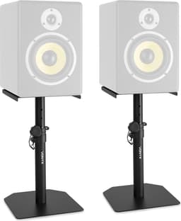 Luidspreker standaard - Vonyx SMS10 - Set van 2 tafel speaker statieven - Zwart — thumbnail 2