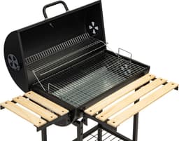 Barbecue met deksel en warmhoud rek - inc thermostaat - 104x68x94 cm — thumbnail 4