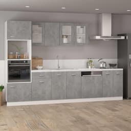 Vaatwasserpaneel - Frontpaneel Keuken - Keuken Integratie - Eenvoudige Reiniging - 59 x 3 x 67 cm - Betongrijs — thumbnail 3